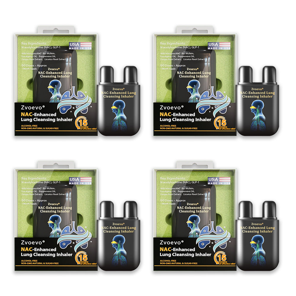 ✅✅Official Store|Zvoevo® NAC-Enhanced Lung Cleansing Inhaler(🫁Sinusitis,cough, wheezing, shortness of breath, sputum, stuffy nose, bronchitis, allergy symptoms, lung discomfort🫁)