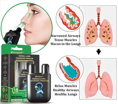 🦙✅Official Store|Ourlyard™ Herbal Lung Cleansing Inhaler(💝 Cough, wheezing, shortness of breath, sputum, stuffy nose, bronchitis, bronchitis, allergy symptoms, lung discomfort💝)
