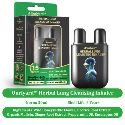 🦙✅Official Store|Ourlyard™ Herbal Lung Cleansing Inhaler(💝 Cough, wheezing, shortness of breath, sputum, stuffy nose, bronchitis, bronchitis, allergy symptoms, lung discomfort💝)